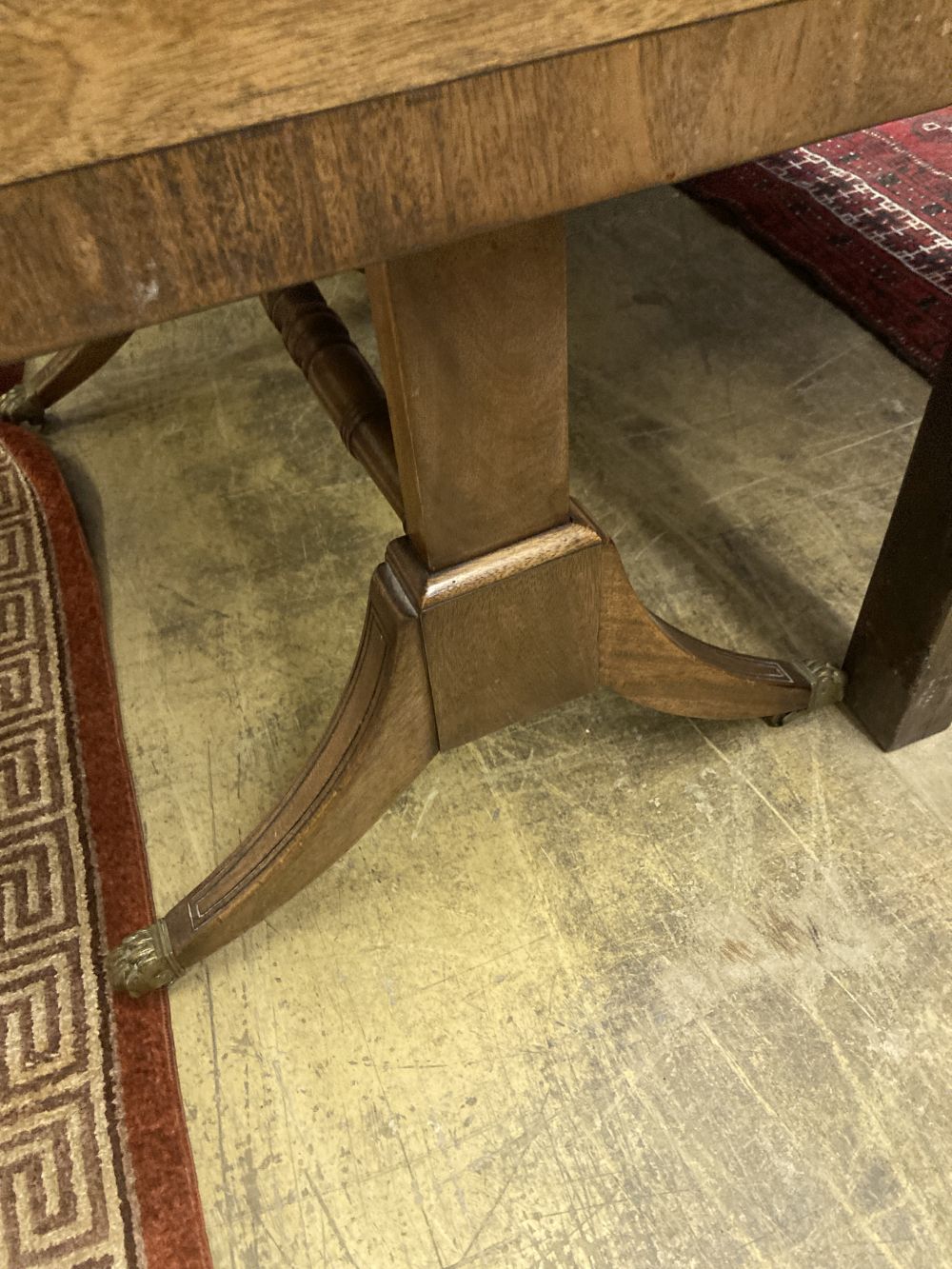 A Regency style mahogany sofa table, width 78cm depth 53cm height 72cm